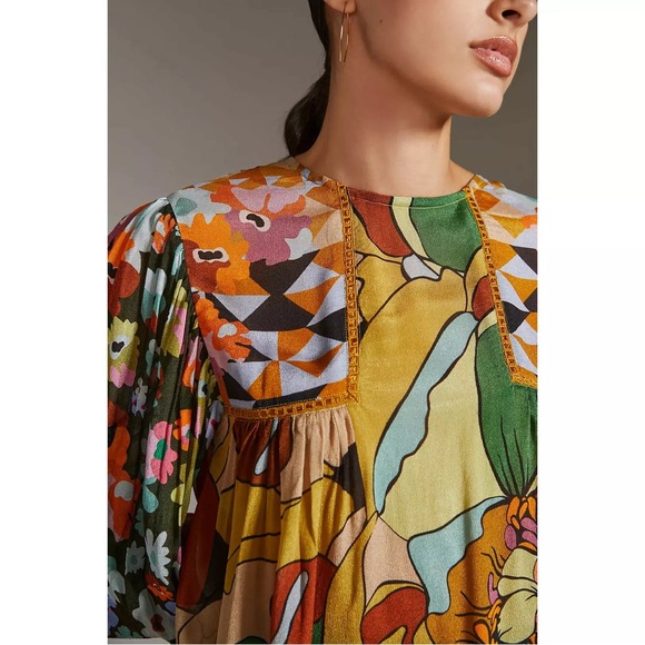 Anthropologie Blank London Miranda Peasant Blouse - Picture 2 of 10